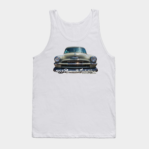 1953 Plymouth Suburban Station Wagon Tank Top by Gestalt Imagery